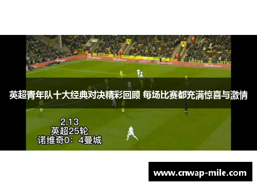 英超青年队十大经典对决精彩回顾 每场比赛都充满惊喜与激情